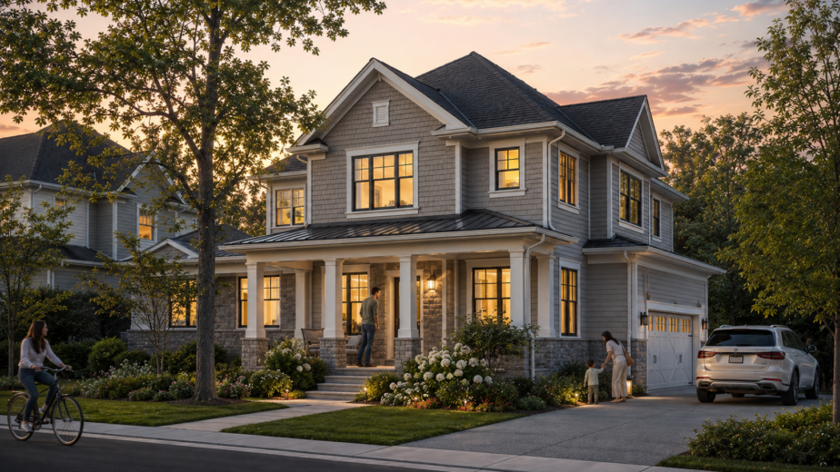 Maverick Homes Custom Home Sunset